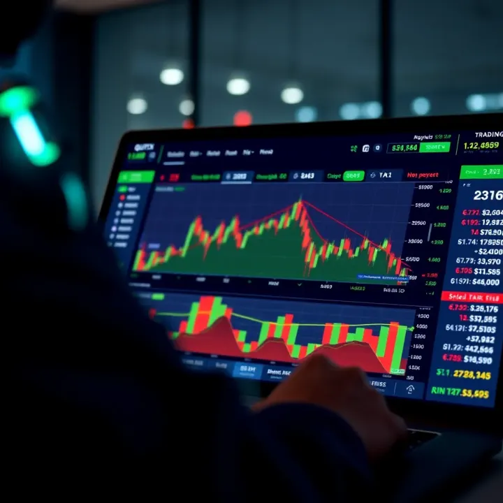 Screenshot of the Quotex trading platform interface showing digital options and financial charts