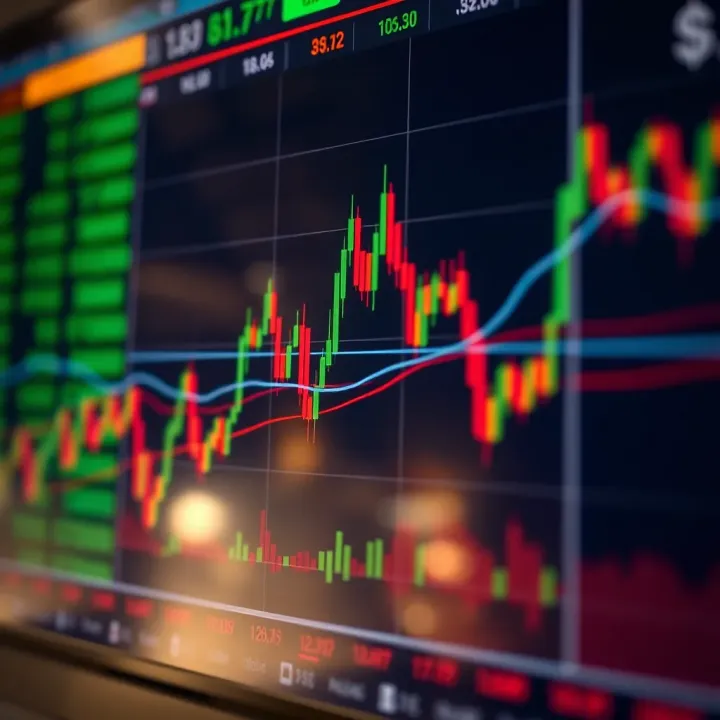 Graph showing forex market trends and currency pair fluctuations in Kenya
