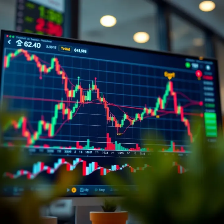 TradingView Live Charts Showing Real-Time Market Trends Interactive TradingView chart displaying real-time candlestick patterns and technical indicators for market analysis