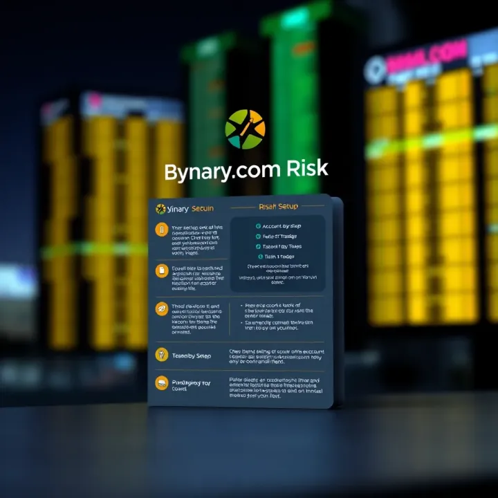 Binary.com Account Setup and Risk Management Guide Diagram illustrating account setup steps and risk management tips for Kenyan traders on Binary.com
