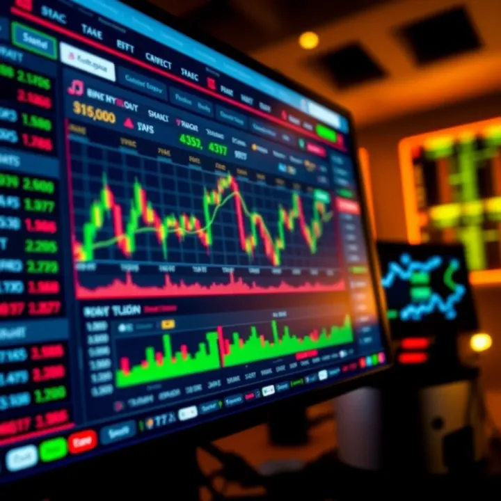 Overview of Binary.com trading platform interface showing various financial instruments and trading options