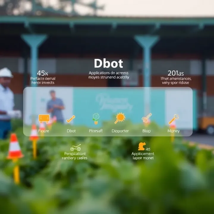 Infographic showing various applications of Dbot across different industries in Kenya