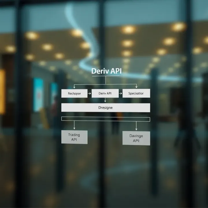 Diagram illustrating the architecture of Deriv API integration for trading platforms