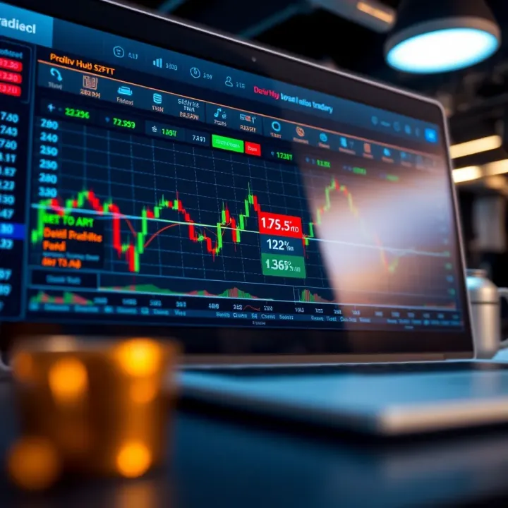 Deriv Hub Trading Platform Overview for Kenyan Traders Trading platform interface showing financial charts and market data suitable for Kenyan traders