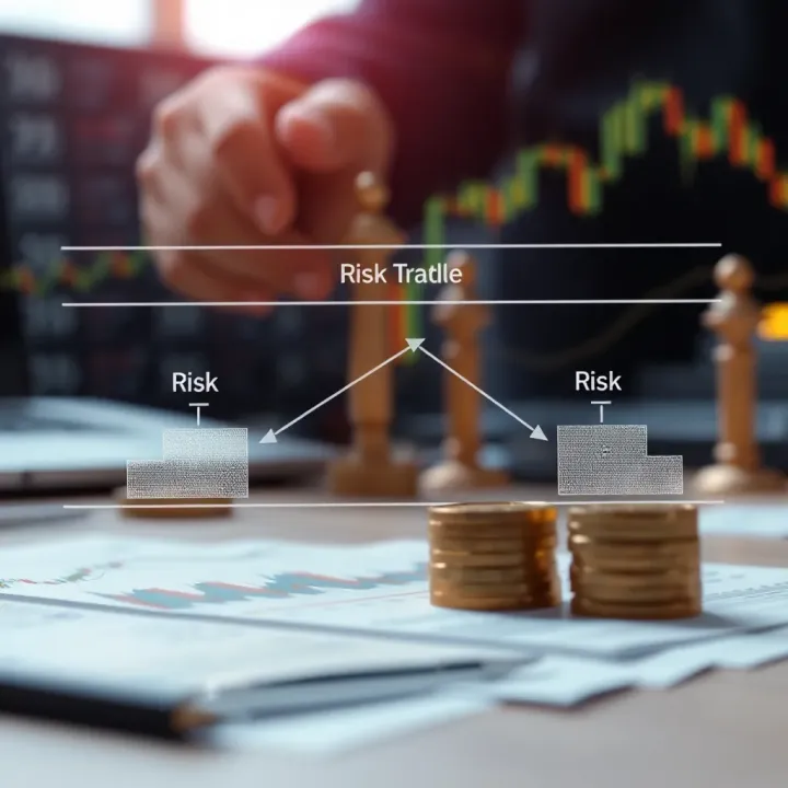 Diagram illustrating risk management strategies in derivative trading