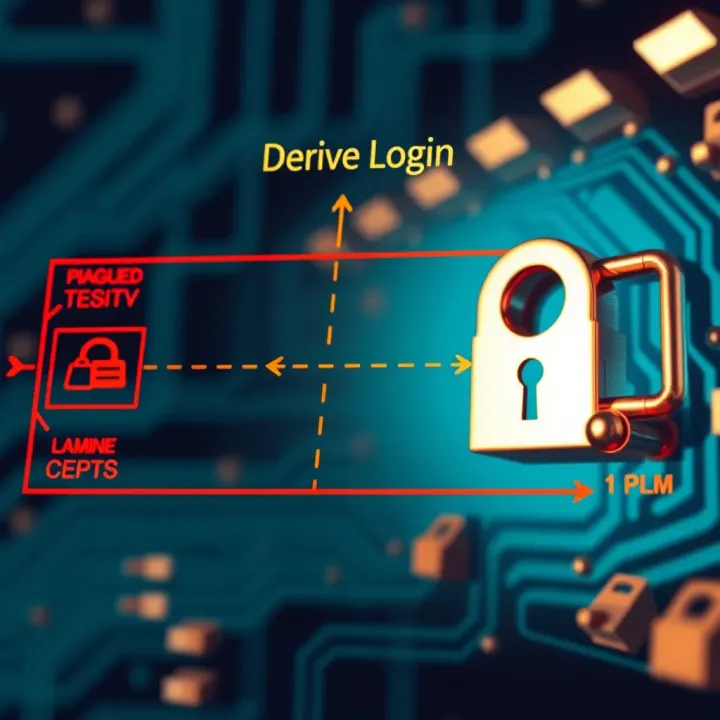 Architecture of Derive Login in Software Authentication Diagram illustrating the architecture of derive login in software authentication systems