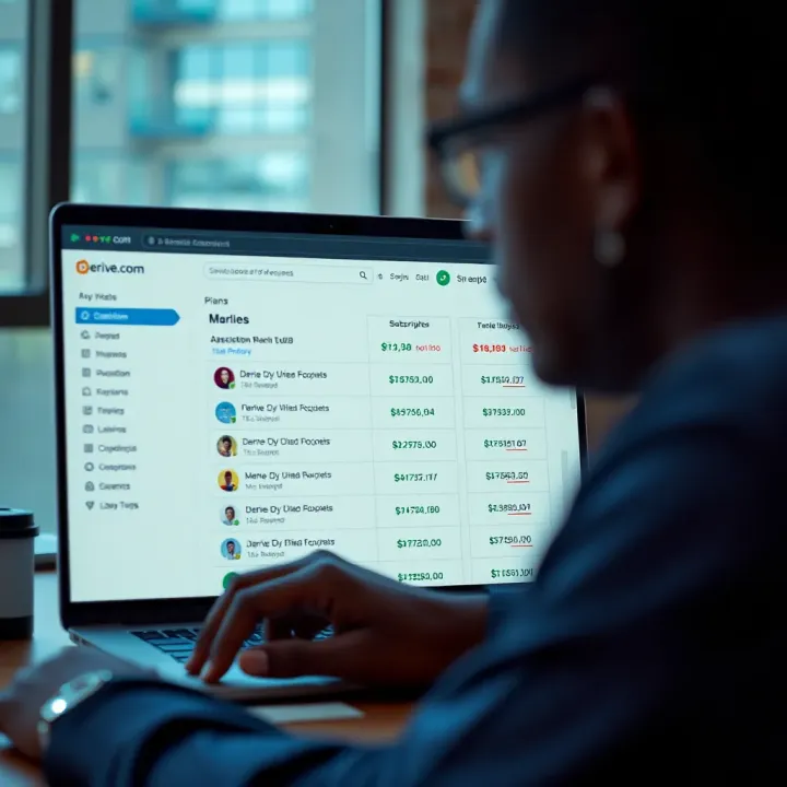 Subscription Plans and Market Tools on Derive.com for Kenya User interface highlighting subscription options and market tools available for Kenyan users