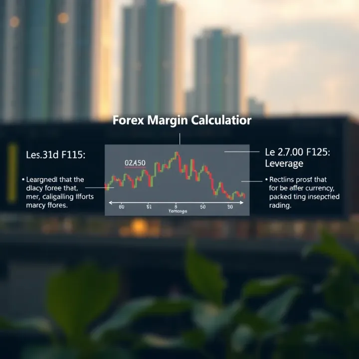 Visual Explanation of Forex Margin Calculation Diagram illustrating how margin is calculated in forex trading with currency pairs and leverage