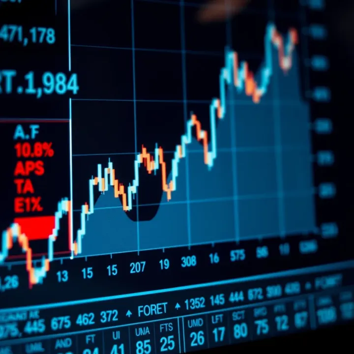 Currency Exchange Rate Fluctuations in Forex Market Graph showing currency exchange rate fluctuations in forex market