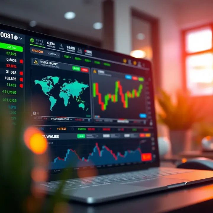 Dashboard of Fusion Markets trading platform showing global market access and trading tools