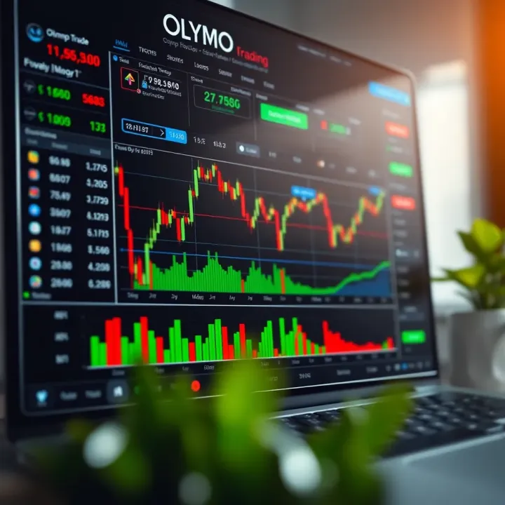 Olymp Trade Platform Dashboard Overview Interactive trading platform dashboard displaying forex, stock, and commodity charts