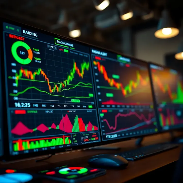 Trading Tools and Signal Alerts for Kenyan Market Digital dashboard depicting various trading tools and signal alerts used by traders in Kenya