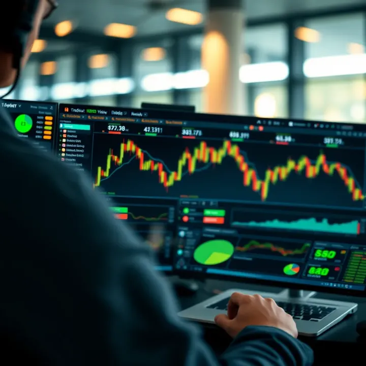 User dashboard integrating Deriv trading platform with TradingView charts for enhanced market analysis