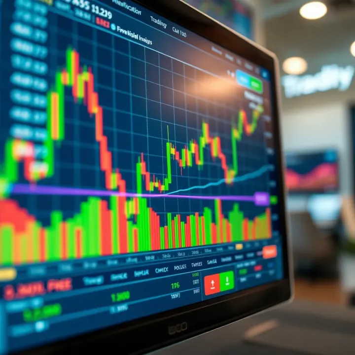 TradingView Free Financial Chart with Technical Indicators Interactive financial chart displaying various technical indicators and live market data on TradingView platform